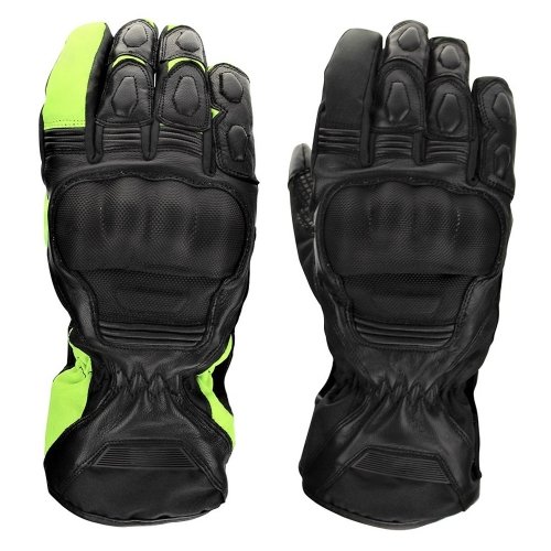 4 Waterproof Motorcycle Gloves – Thermal Touchscreen Riding Gloves with Hard Knuckle Protection - Image 1