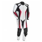 Product Title: Premium Leather Motorcycle Racing Suit – 1-Piece CE-Approved Armored Track Suit with Aerodynamic Hump & Knee Sliders