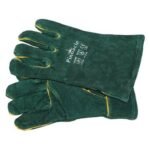 Heat Resistant Leather Welding Gloves – 16-Inch Split Cowhide MIG/Stick Welder Gauntlets with Kevlar Stitching